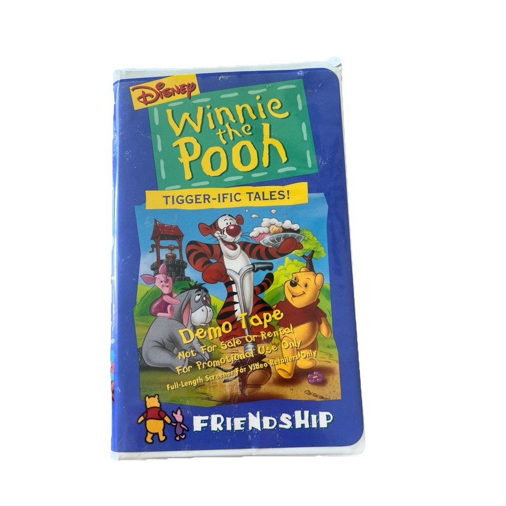 Winnie the Pooh Tigger-ific Tales VHS‎ Disney **DEMO TAPE** RARE promo Copy